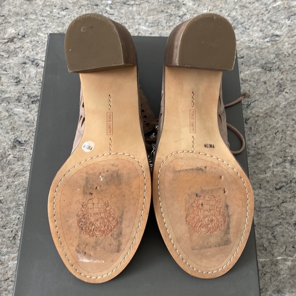 Vince Camuto “Tarita” Sandals, Suede, Size 9M in “Smoke Cloud” - Picture 6 of 8